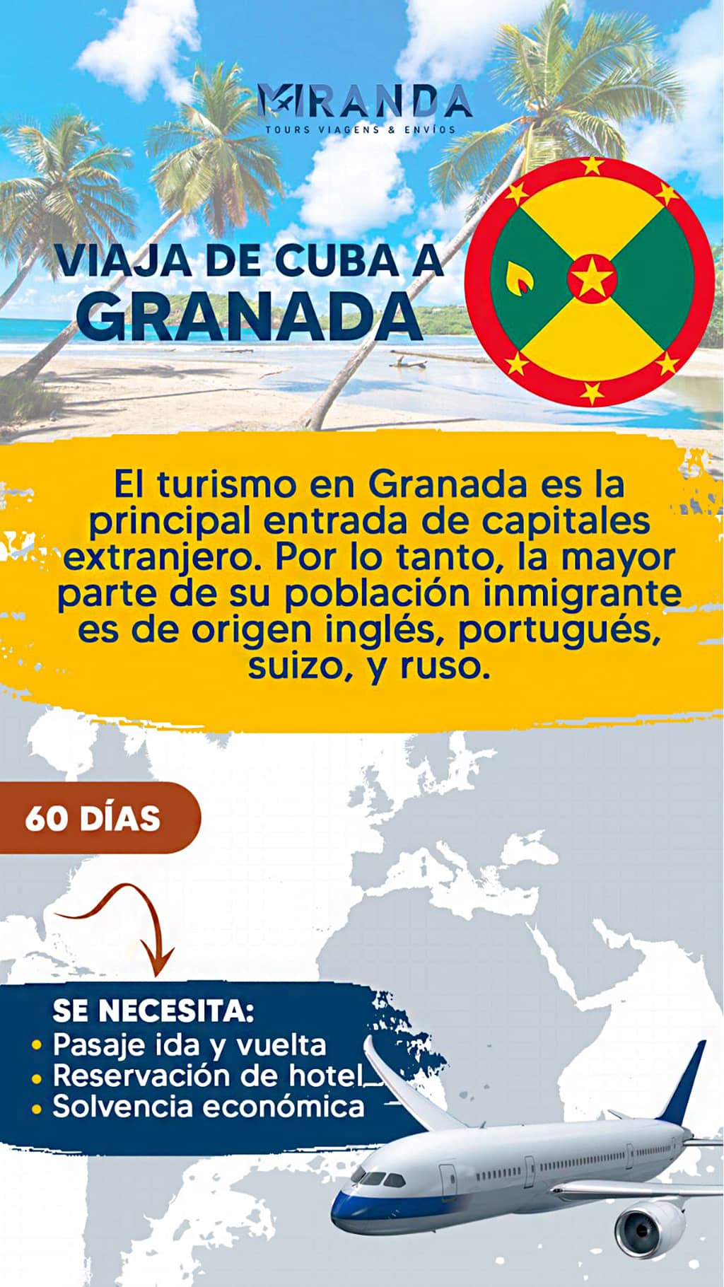 Viaja de Cuba a Granada