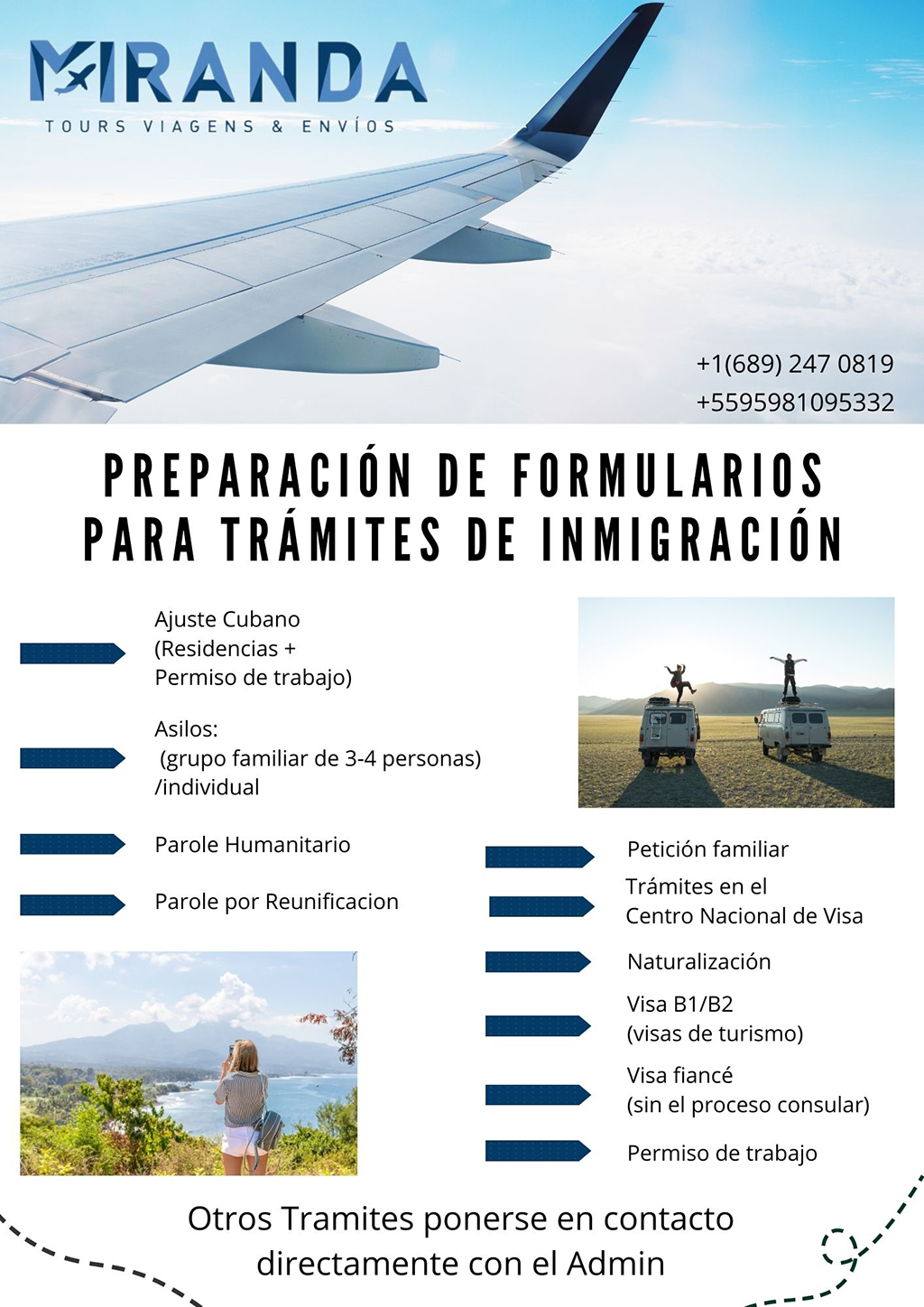 Preparación de formularios para trámite de migración